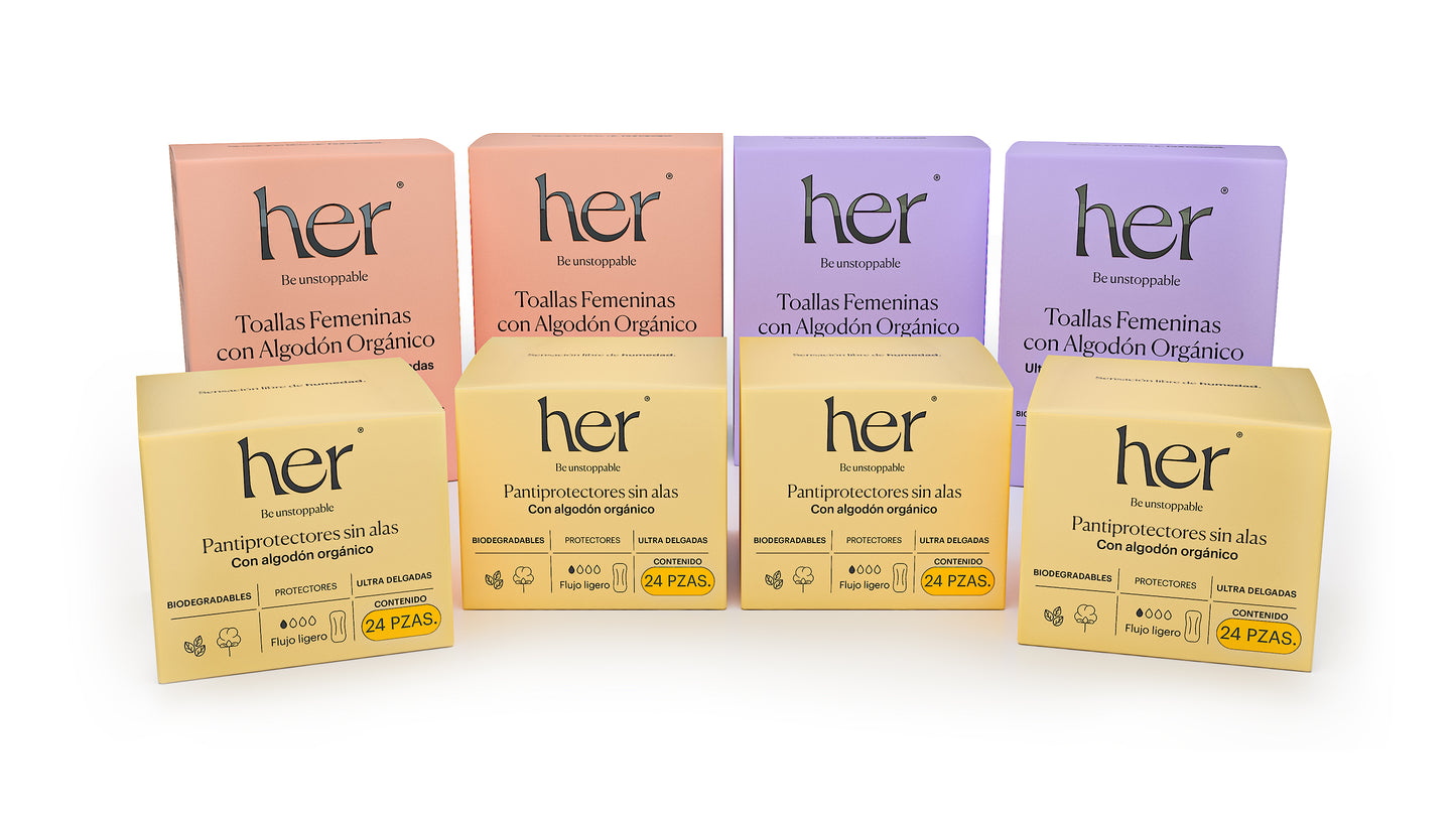 Kit 4 Pantiprotectores, 2 Regular, 2 Abundante